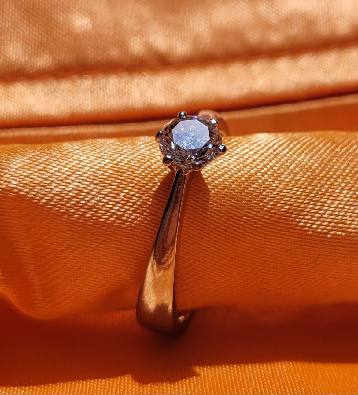 Ringe: Solitär Diamant-Ring Weissgold – Gebraucht aus Gams von kat_lg5l 1