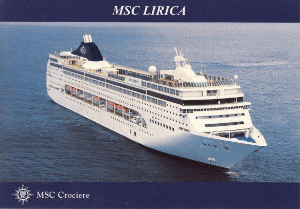 Cartoline postali: MSC Lirica – Usato da Zuerich venduto da OceanLinerPostcards