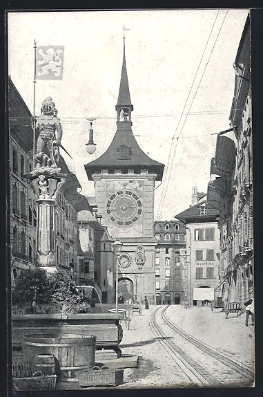 Ansichtskarten: Bern, Zeitglockenturm und Bärenbrunnen – Gebraucht aus Berlin von bartko-reher