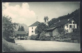 Gsteig /Interlaken, Ortspartie mit Kirch