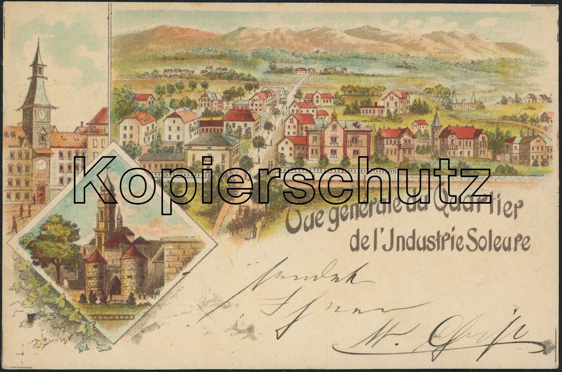 Ansichtskarten: SOS Solothurn - Litho – Gebraucht aus Schindellegi von masutka7
