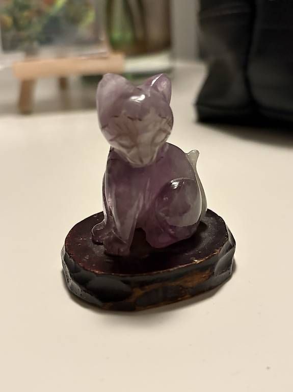 Statuette: Atmethyst Katze Figur – Usato da Birsfelden venduto da Paulascloset