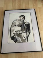 Expressives Porträt einer Frau – signierte Originalarbeit – 