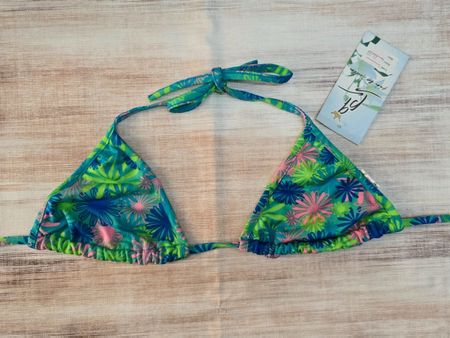 Triangel Bikini Top - M - Tropical 👙
