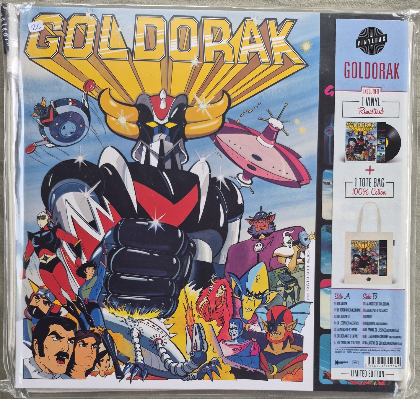 Schallplatten: Goldorak - LP + Tote bag. New – Neu und originalverpackt aus Onex von X-Ray69