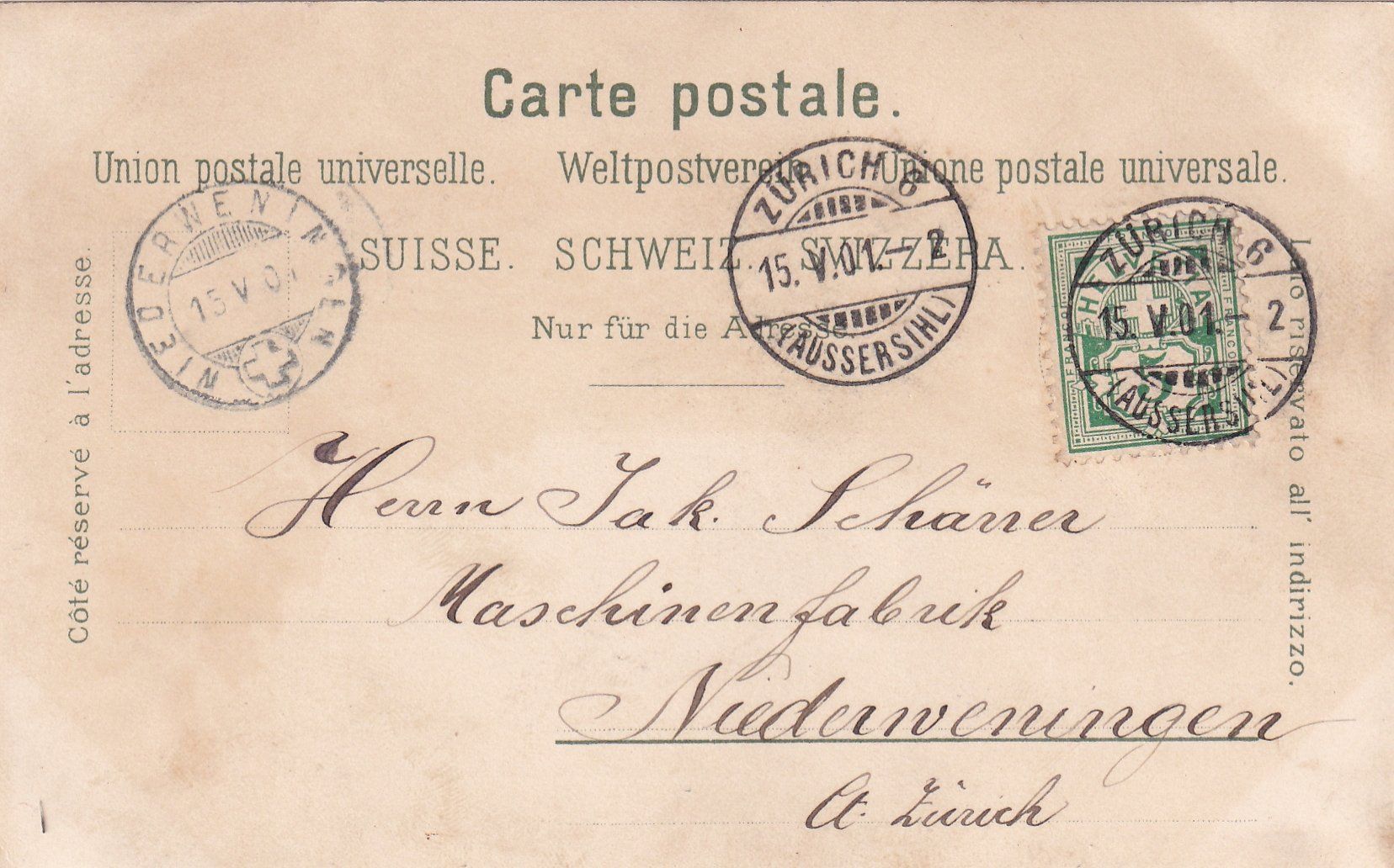Cartoline postali: Gruss aus Bülach (Litho) /bg – Usato da Hombrechtikon venduto da Rudolf07 1