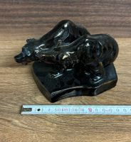 Bären-Skulptur aus Keramik, glasiert - Deko für Sammler