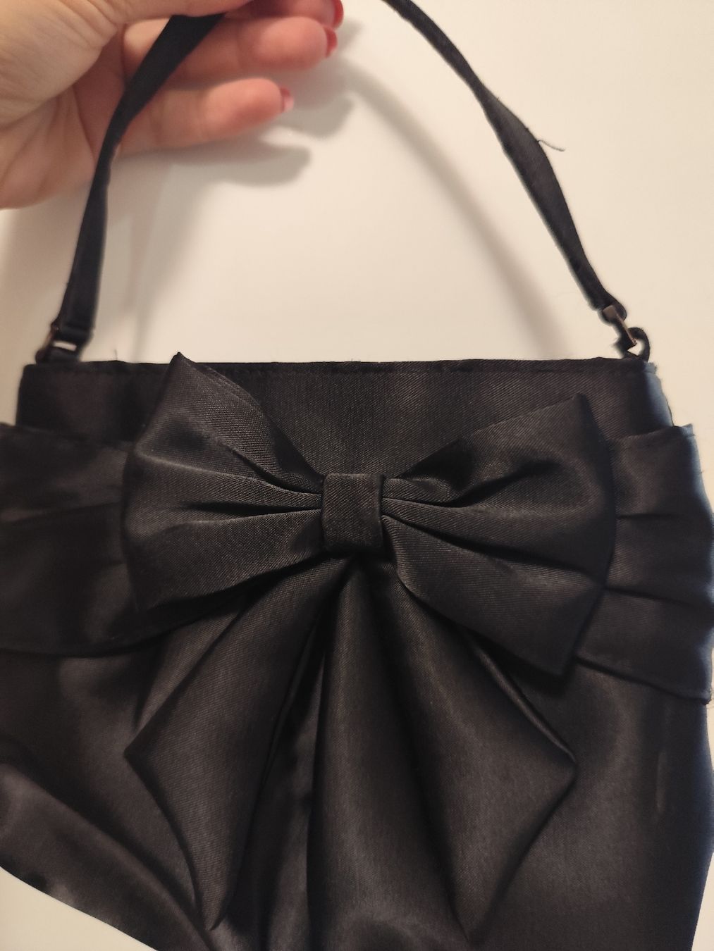 Taschen für Damen: Black Evening Bag with Bow vintage style retro – Gebraucht aus Mägenwil von VintageGirly 1