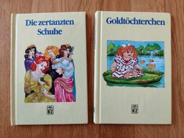 2 Kinderbücher: "Die zerzauberten Schuhe" & "Goldtöchterchen