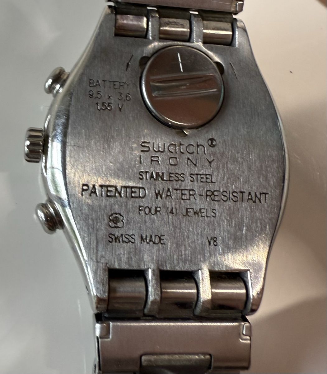 Swatch Uhren: Swatch Irony, Edelstahl Uhr, Chronograph – Gebraucht aus Sargans von foxtrading 3