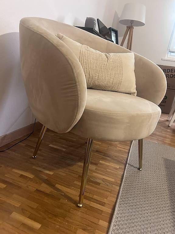 Maisons du monde Poltrone: 2 fauteuils beige / doré maison du monde – Nuovo (secondo la descrizione) da Bussigny venduto da hfr_j6yv 4