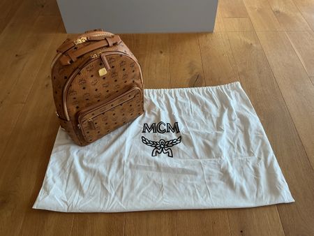MCM Rucksack Farbe Cognac