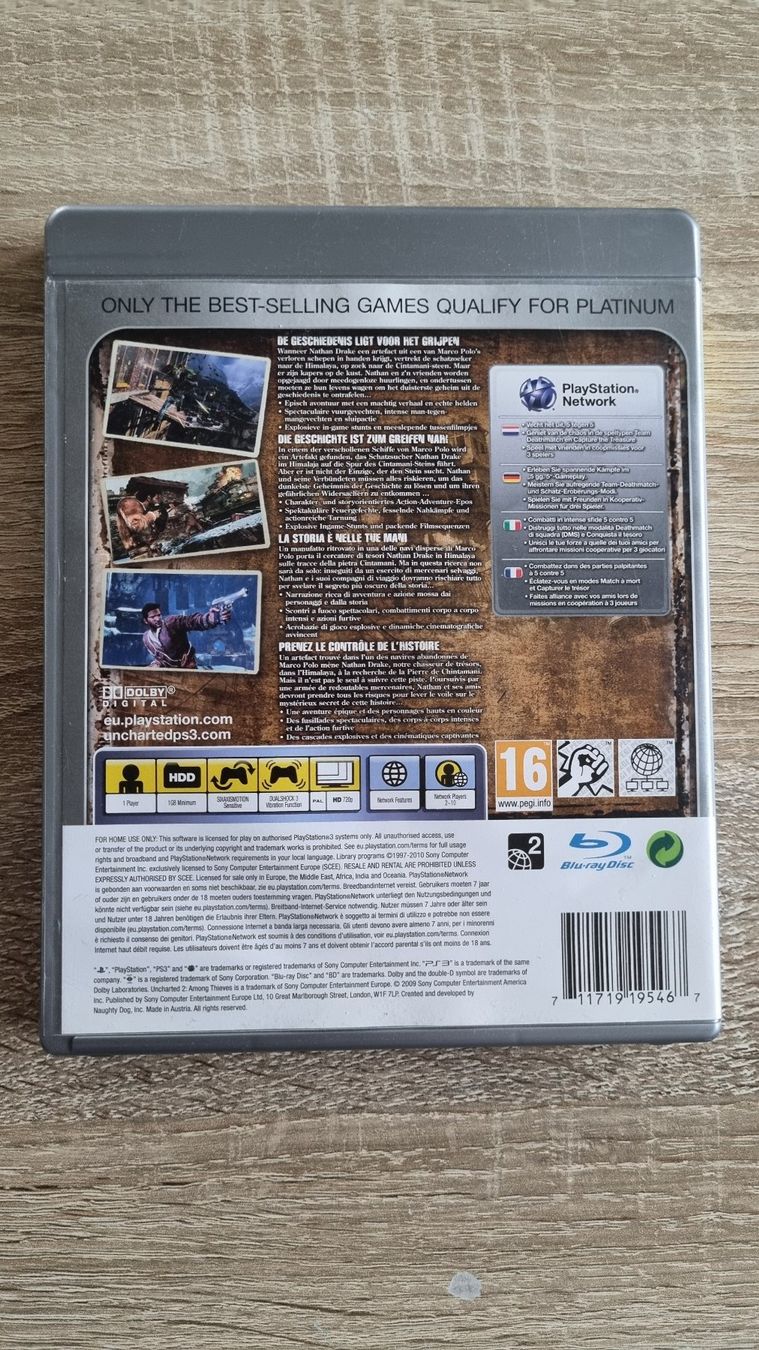 Giochi: Uncharted 2 PS3 Platinum – Usato da Hagenbuch ZH venduto da lecterr55 2