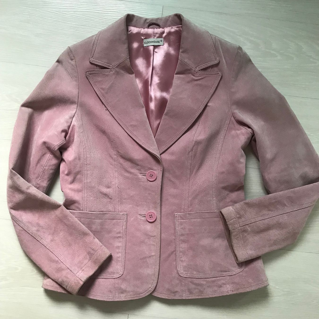 C&A Giacche: Schöne rosa Leder Jacke, Grösse 40 – Usato da Turbenthal venduto da fuhrer3