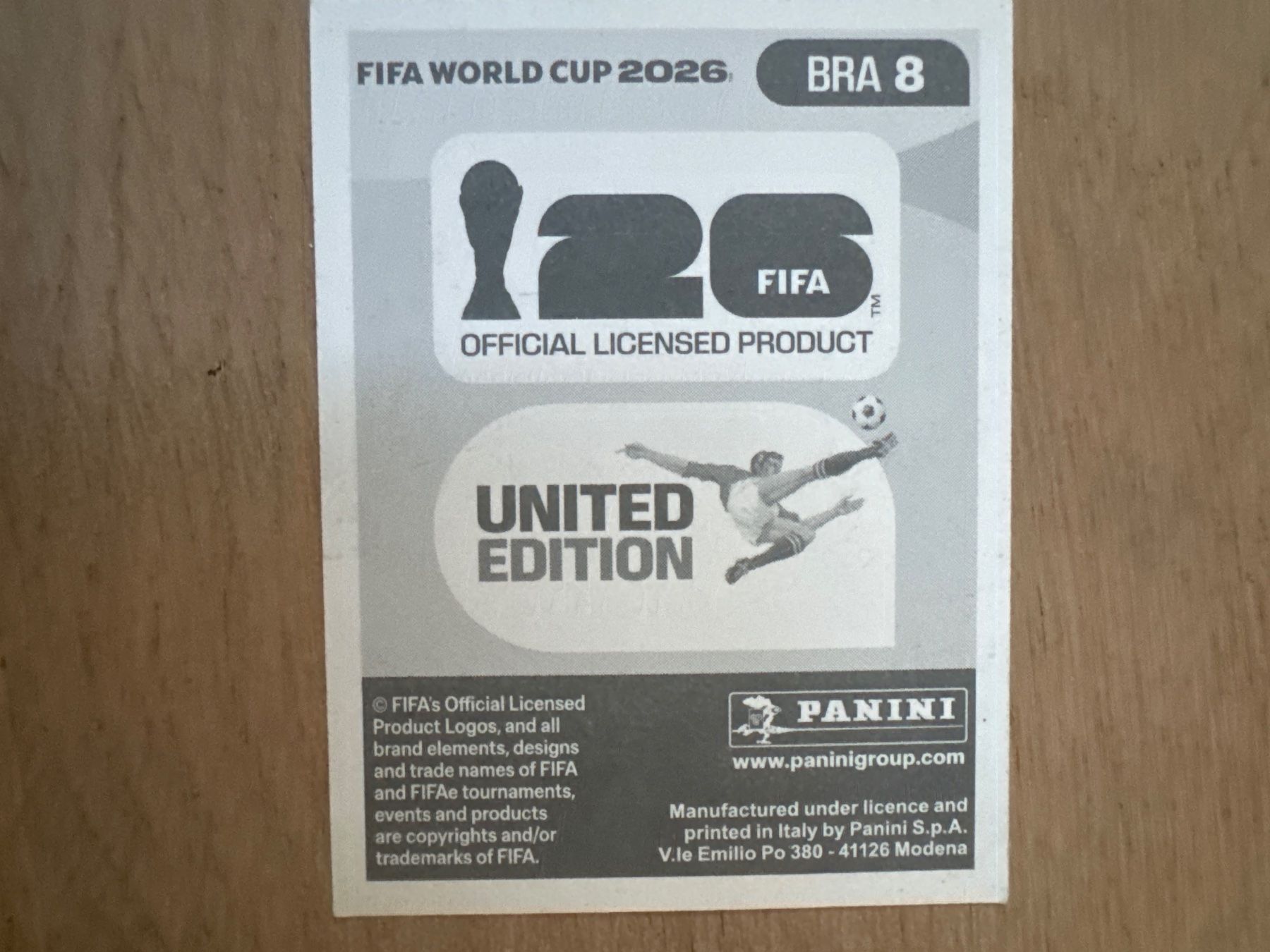 Panini Cartes à collectionner: Panini 2026 BRA 8 – D'occasion à Lausanne par FabienA 1