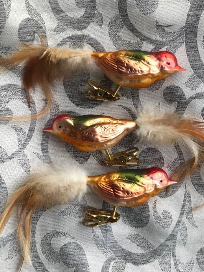 Tutte le decorazioni: 3 Vögel Christbaumschmuck Vogel – Nuovo e nell'imballaggio originale da Alpnach Dorf venduto da marvo