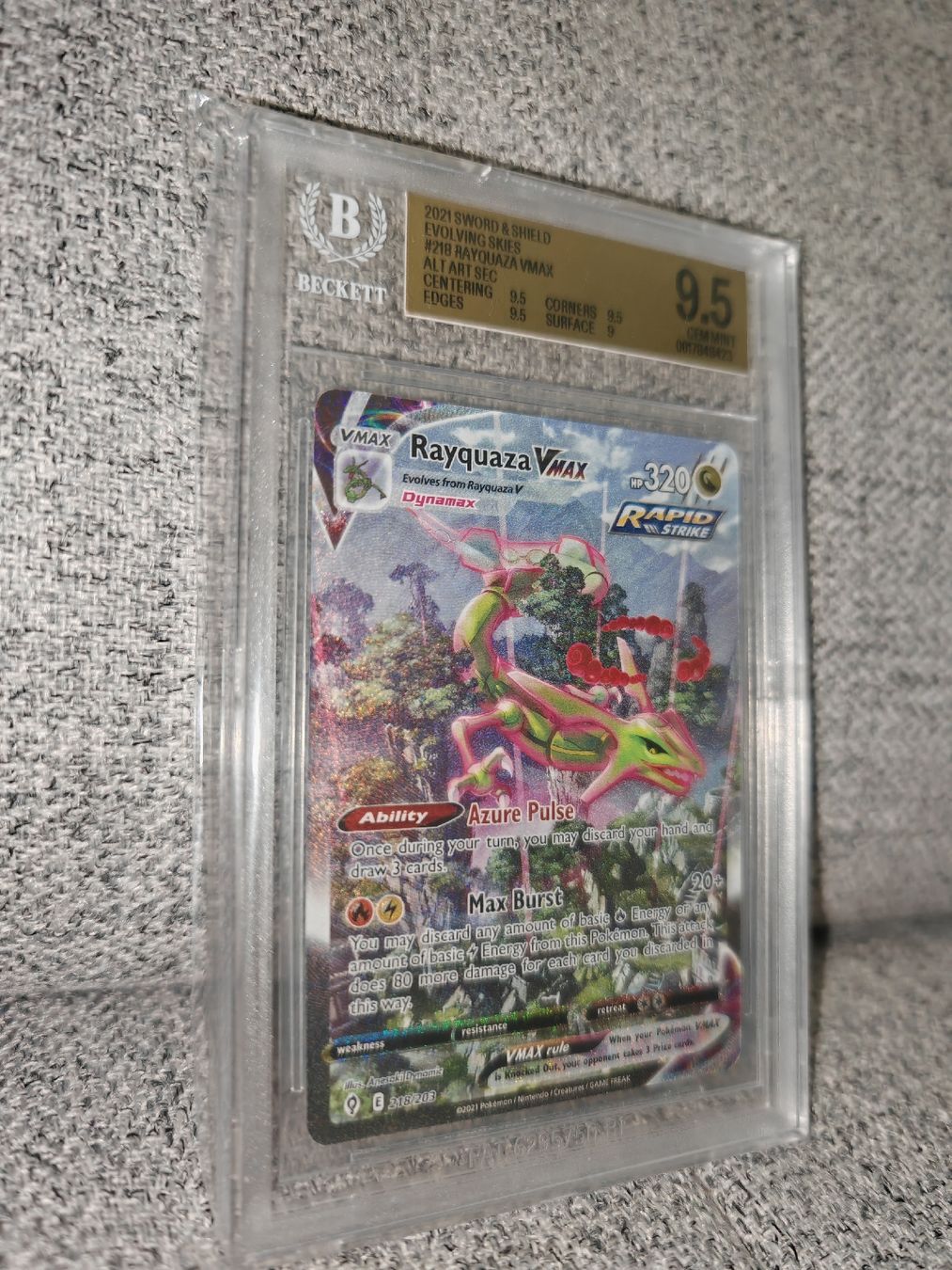 Pokémon Sammelbilder & Trading cards: Rayquaza vmax 218 EN - BGS 9.5 PSA – Neu (gemäss Beschreibung) aus Wängi von man_22wy 1