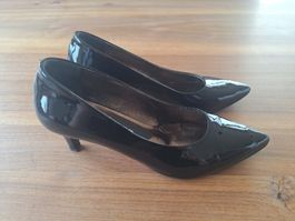 Pumps Mario Arpili Lackleder schwarz Grösse 38.5
