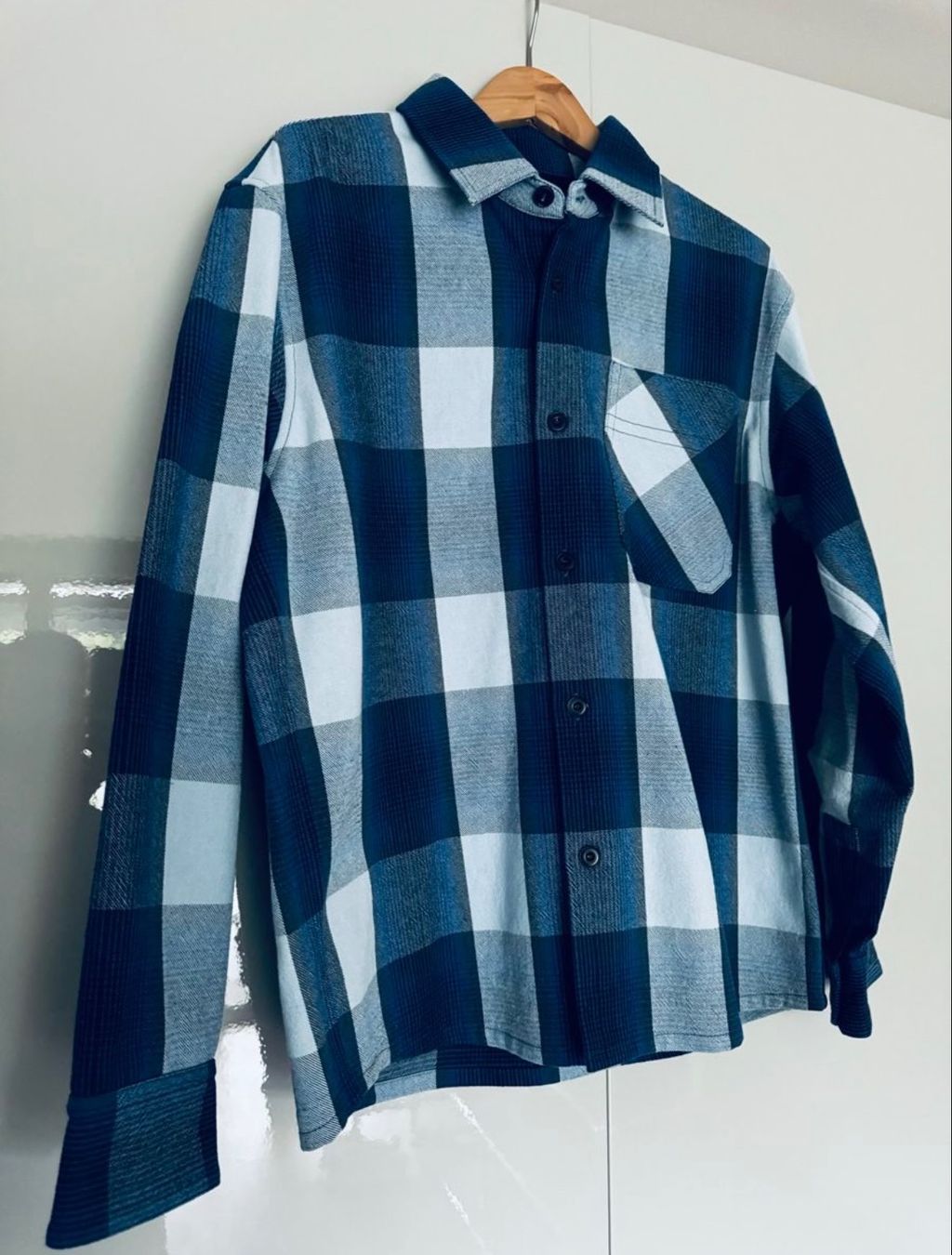 Apc Camicie: A.P.C. Basile Overshirt Blau kariert M – Nuovo (secondo la descrizione) da Schwende venduto da debisch