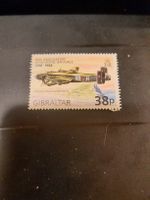 Gibraltar - Timbre rare Halifax GR VI - Aviation RAF 38p