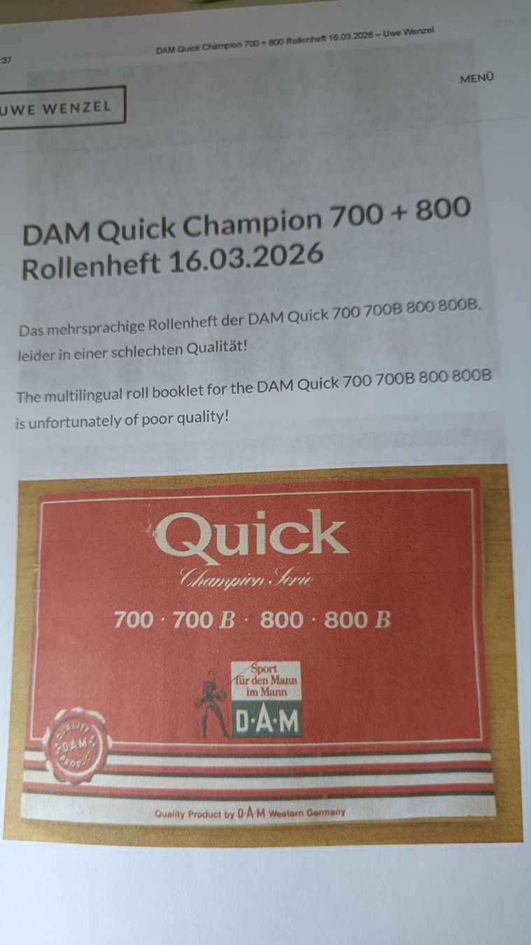 Dam Rollen & Spulen: Multirolle Dam Quick 800B – Gebraucht aus Winterthur von wut_6vlh 4