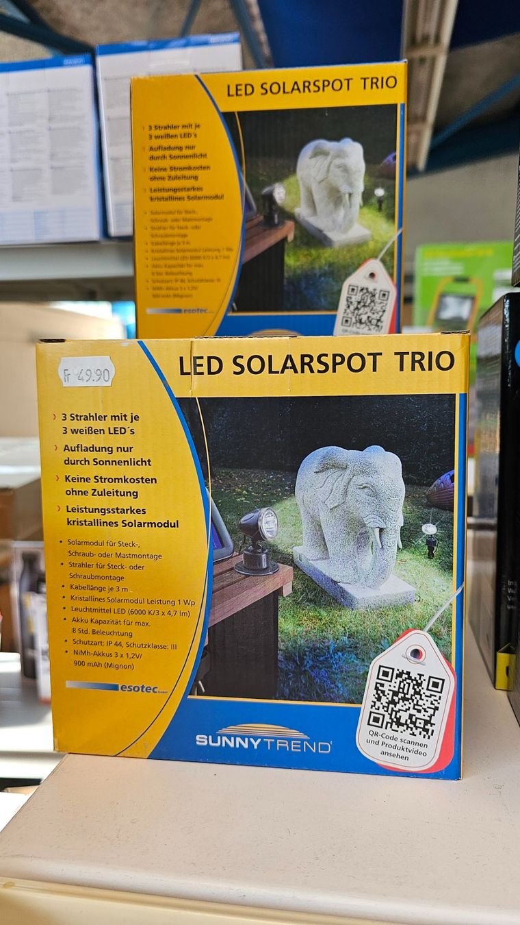 Dispositivi a energia solare: Solarspot Trio Solarlampe von Esotec – Nuovo e nell'imballaggio originale da Koppigen venduto da Bracher_Mail-House 1