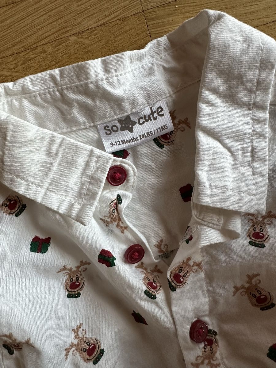 Lotti & Set di vestiti: Baby Weihnachten Set Pulli und Hemd 9-12 Monate – Nuovo (secondo la descrizione) da Kloten venduto da mariyama 4