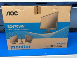 Monitor AOC E2470SW LED 24 Zoll Display neuwertig