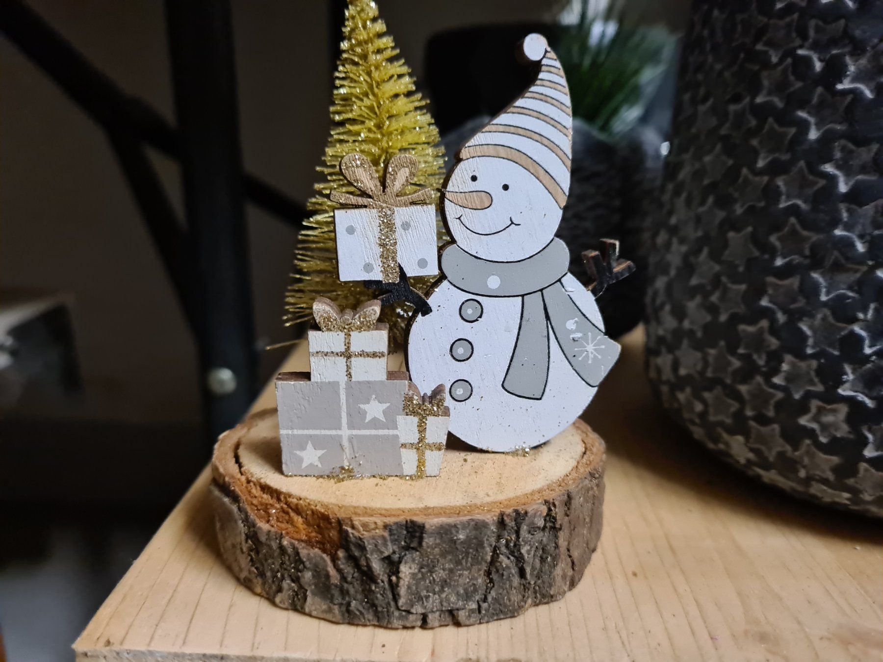 Statuette: Weihnachts Holz Deko 3D – Nuovo (secondo la descrizione) da Amriswil venduto da kleindeko