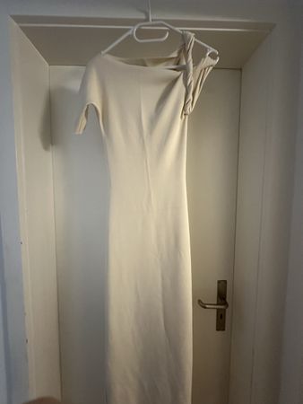 Elegantes KHY Maxikleid, Gr. XS, Creme, neuwertig