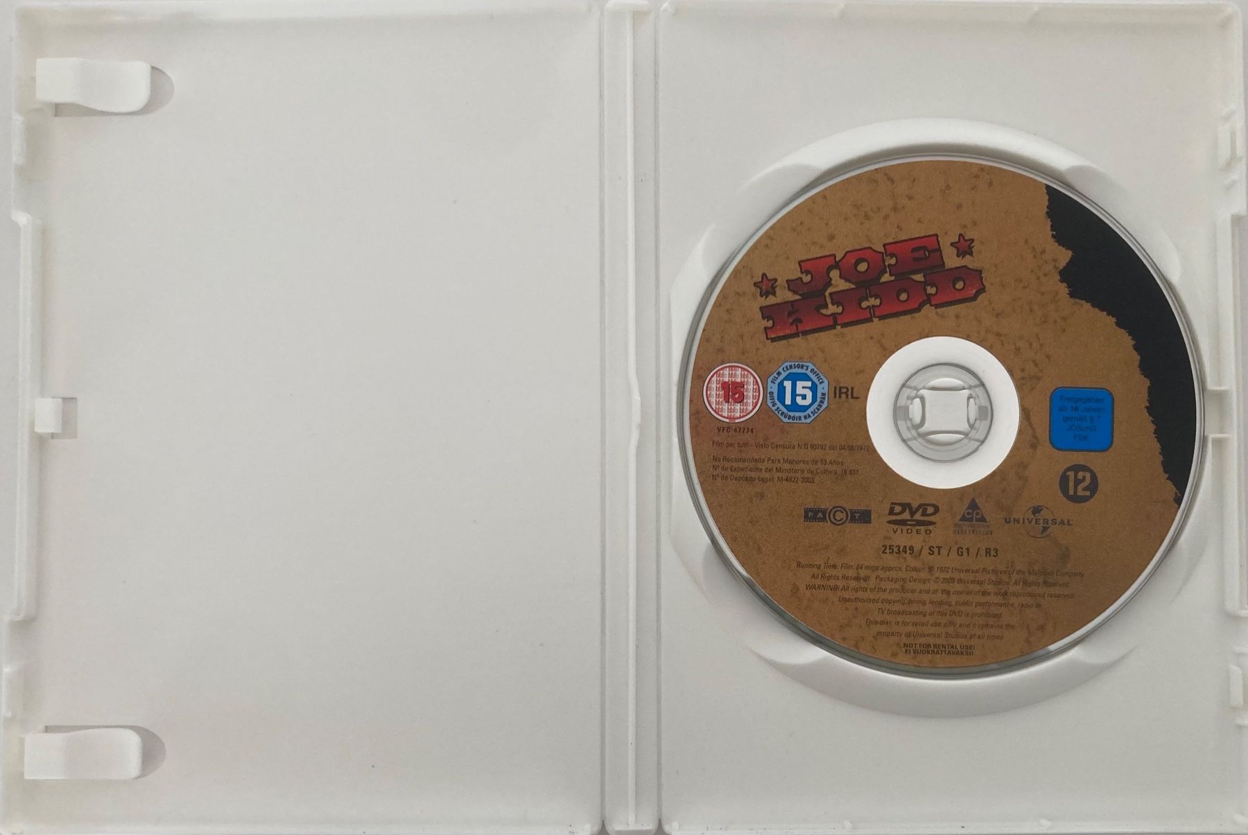 Tous les DVDs: CLINT EASTWOOD - JOE KIDD – D'occasion à Poliez-Pittet par Newtown-Records 2