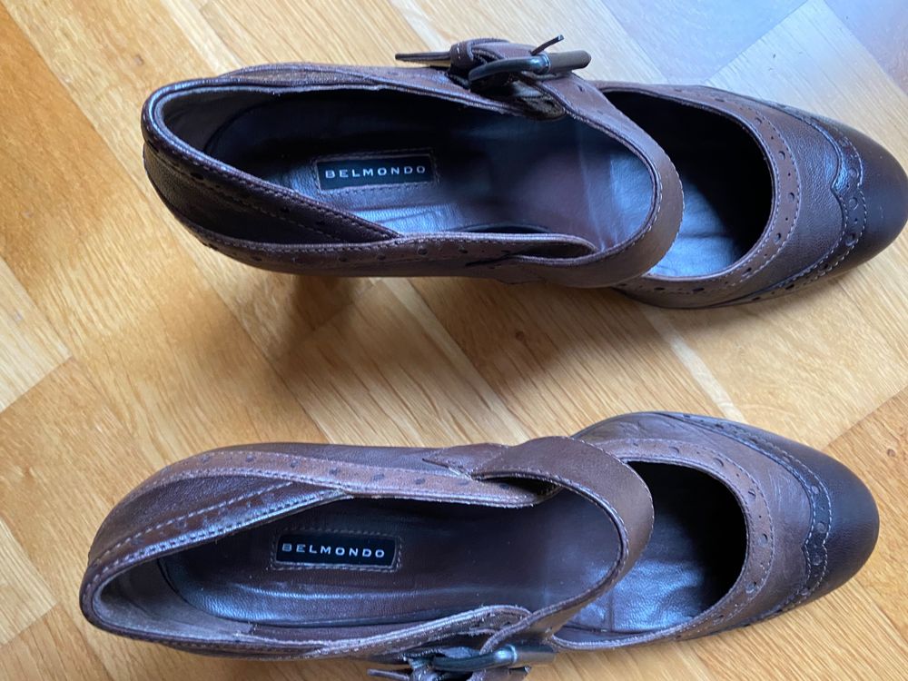 Schuhe, braun, dreifarbig 1
