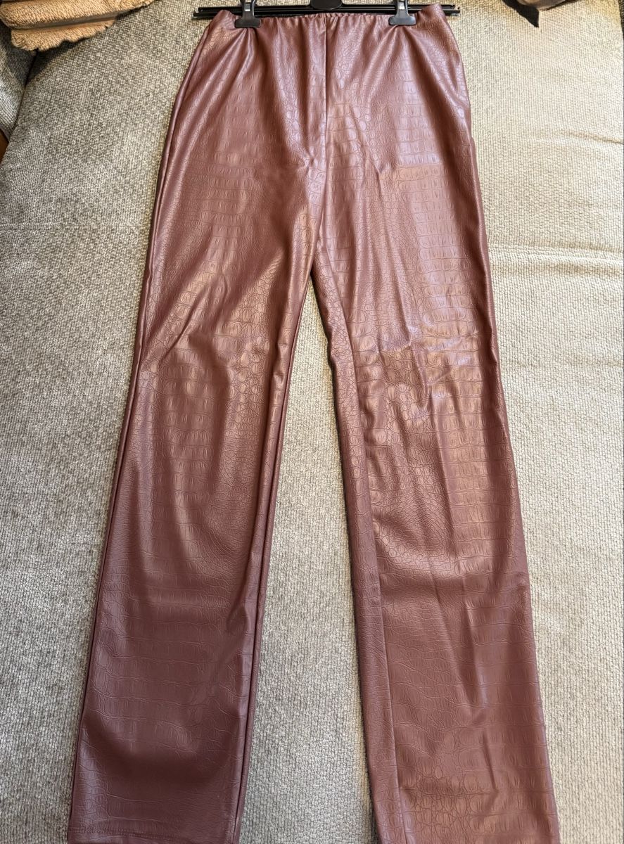 Leggings: braune Lederleggings – Usato da Burg AG venduto da san_y56v
