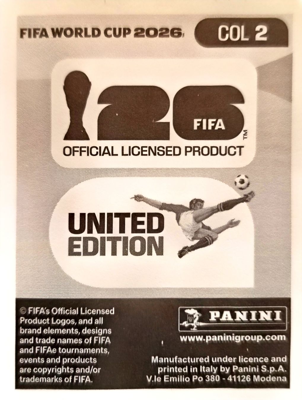 Panini Carte collezionabili: Carte FIFA World Cup 2026 COL 2 – Usato da Clarens venduto da rim_g98y 1