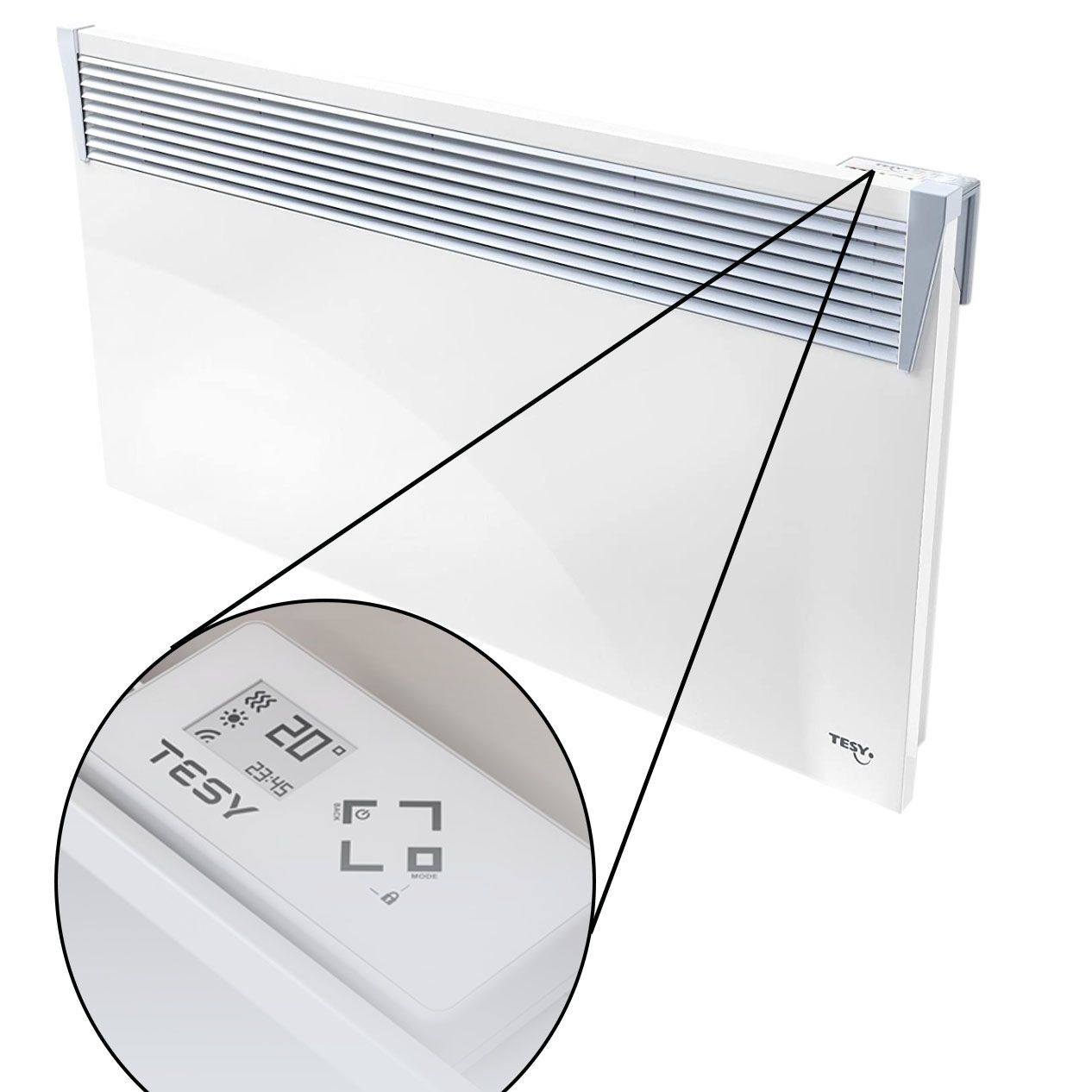 Radiatori: Wandkonvektor 2500 Watt mit Display – Nuovo e nell'imballaggio originale da Bottighofen venduto da zaap