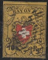 Schweiz Rayon II, Nr.16II, echt nicht repariert.