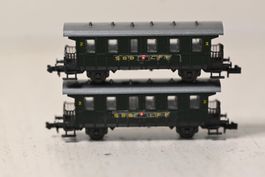 SBB 2 Achser Personenwagen Roco Spur N , 2 Stk