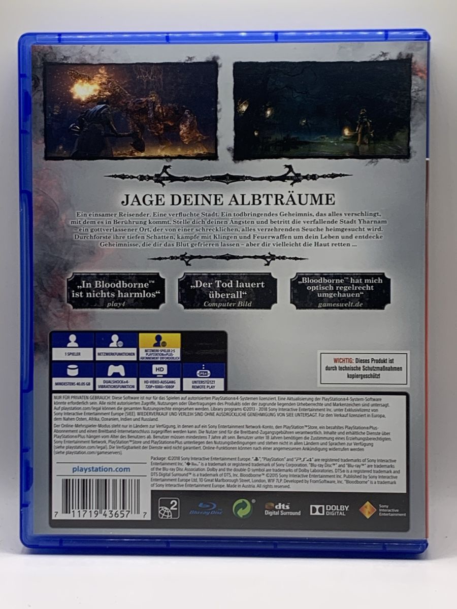 Sony Spiele: PS4 - Bloodborne – Gebraucht aus Ostermundigen von RG-Collector 1
