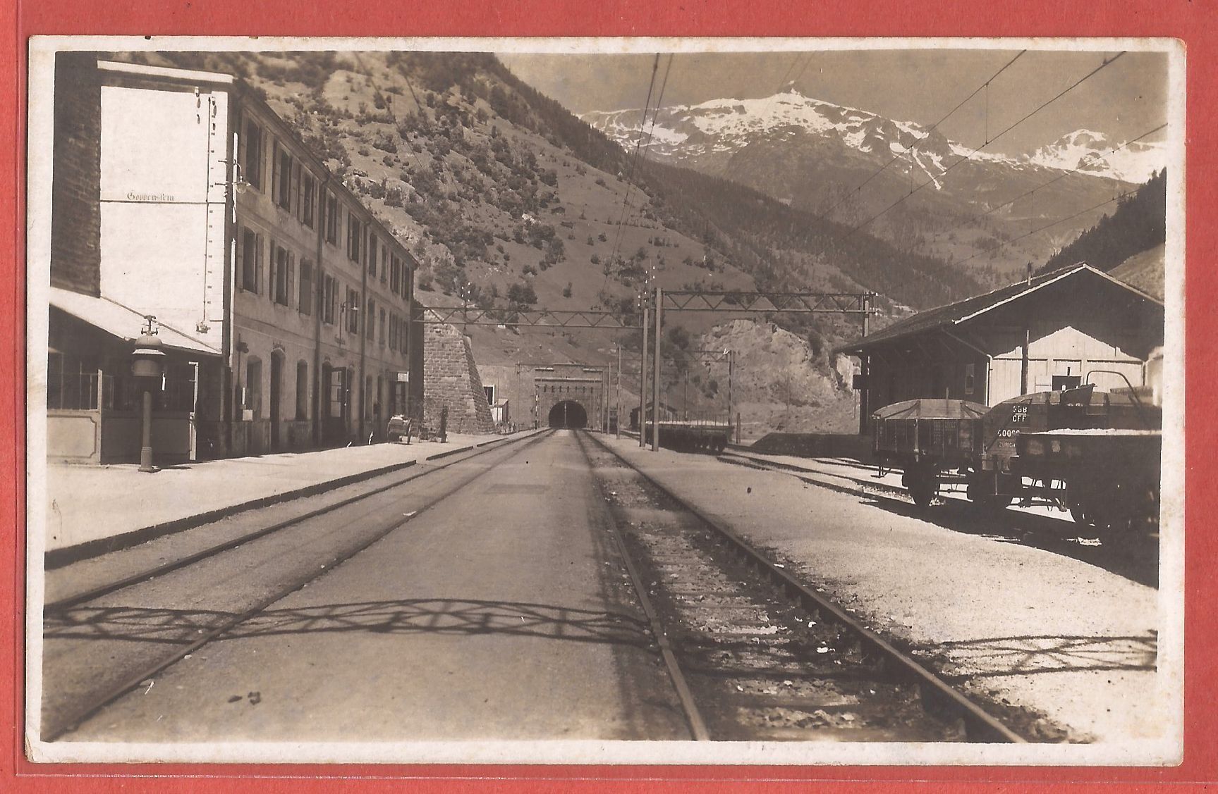 Cartoline postali: Goppenstein Bahnhof - Fotokarte ca. 1930 – Usato da Fislisbach venduto da Porano