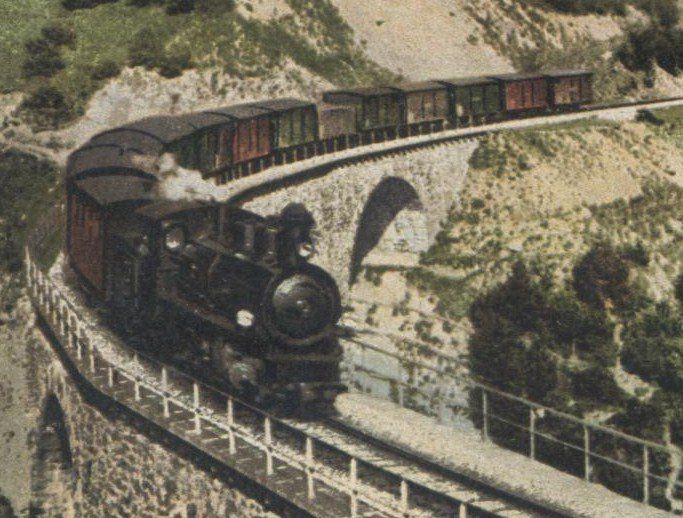 Cartes postales: ALBULA-BAHN GR 1920 Rhätische Bahn – D'occasion à Wil SG par Clanx 1