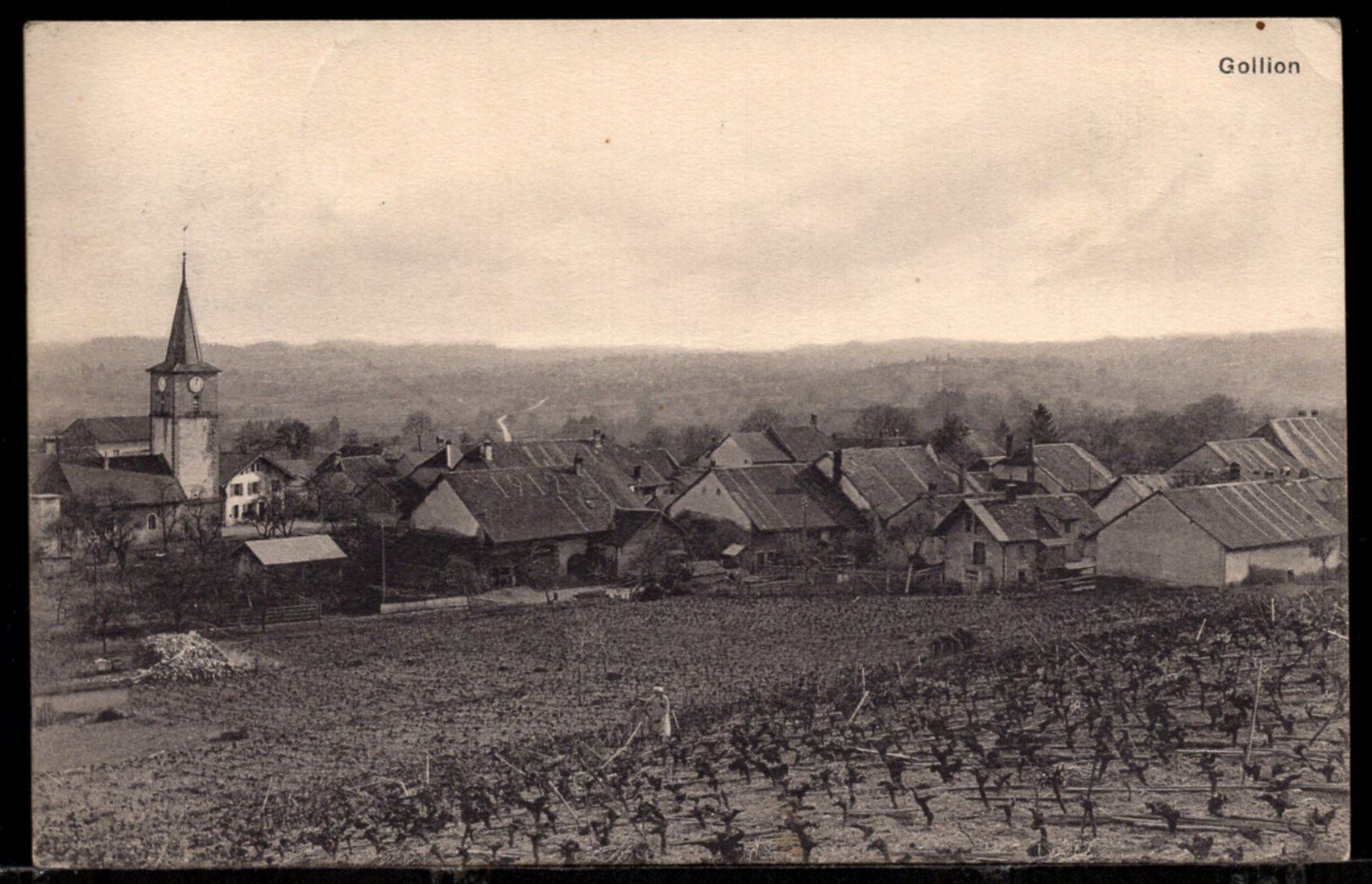 Ansichtskarten: Gollion  11.VI.20   Luftbild – Gebraucht aus Aarau von kufi44