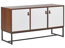 Commode Nueva Marron foncé/Blanc Neuve
