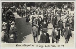 ZG 35 ZUG Kreis-Sängertag 1.7.1928 Foto No.93