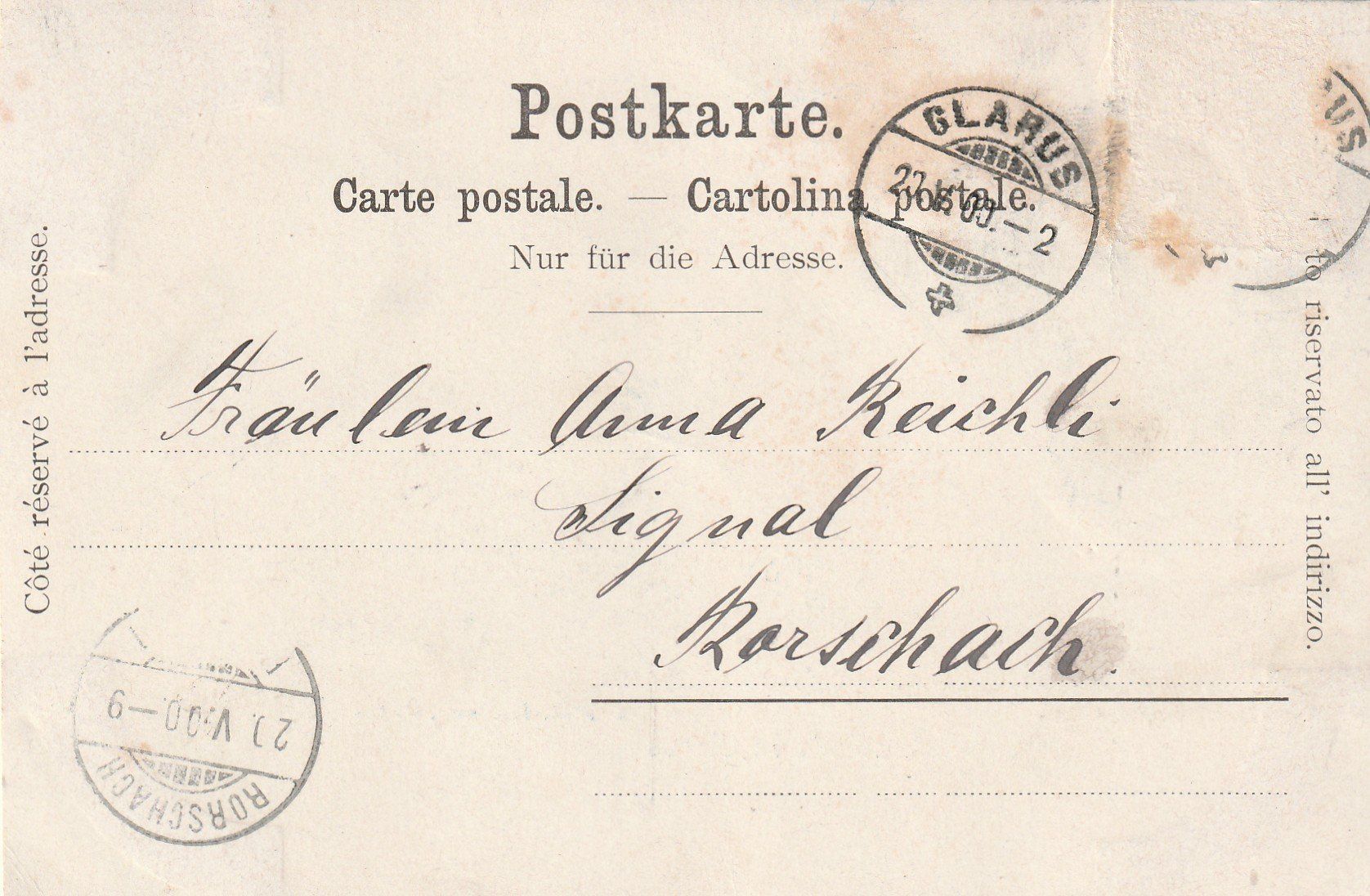 Cartoline postali: Glarus Landsgemeinde – Usato da Rorschacherberg venduto da fratovi2 1