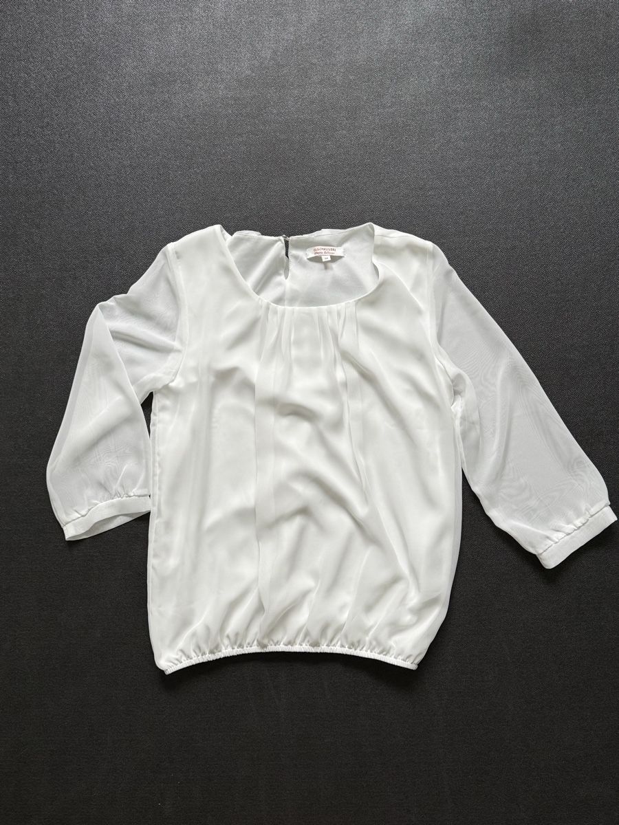 Blusen: Clockhouse White Blouse, Size 38 - Elegant and Chic! – Gebraucht aus Horgen von thesilverarrow 1