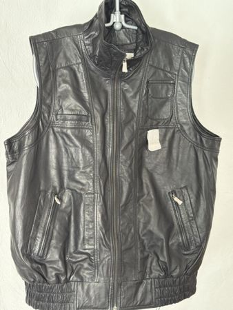 Lammnappaweste Ross & Cole schwarz Grösse 52