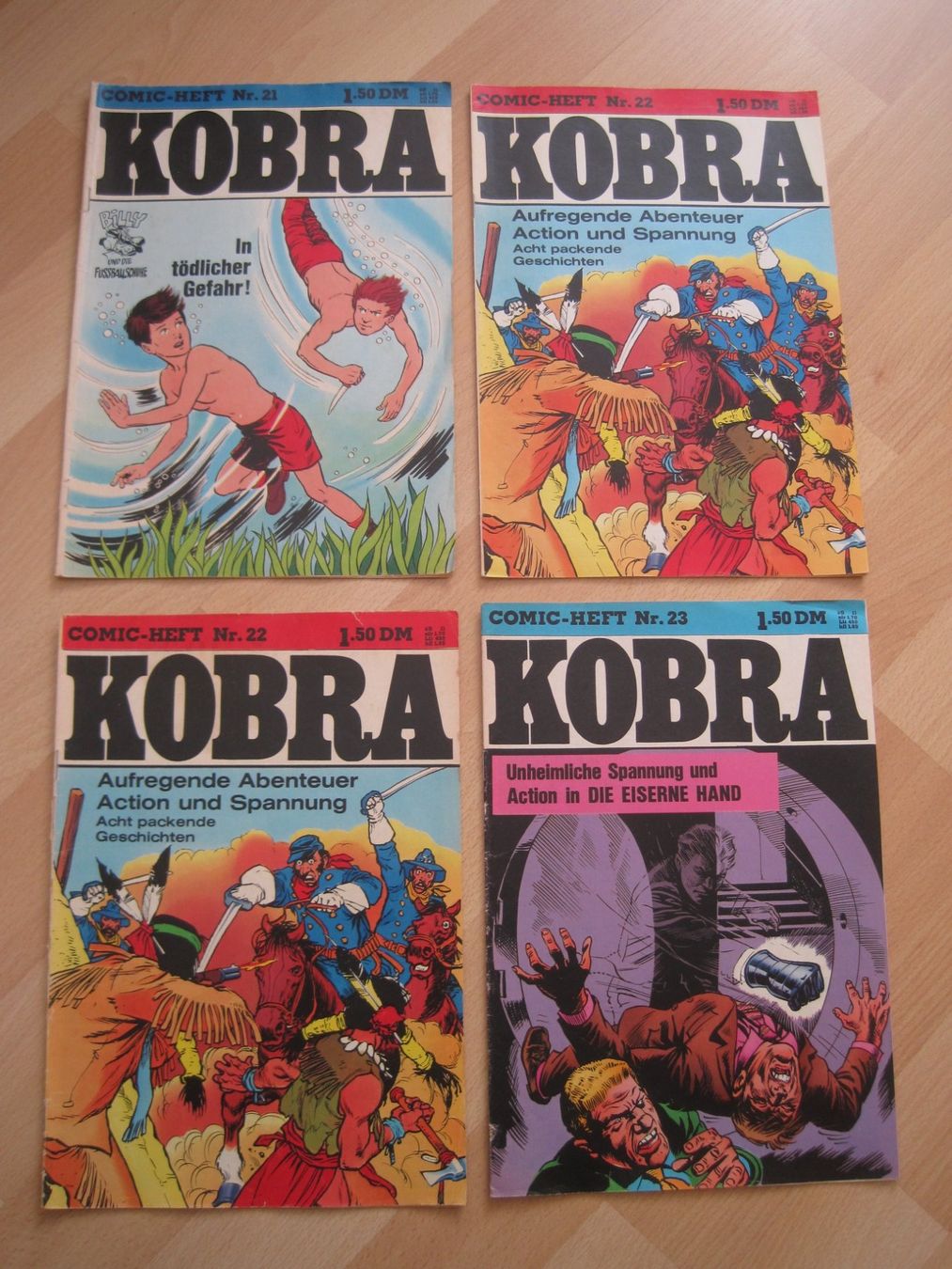 Comics: KOBRA Eiserne Hand Trigan Archie  1976 Comic LOT B – Gebraucht aus Gossau SG von Noryflory