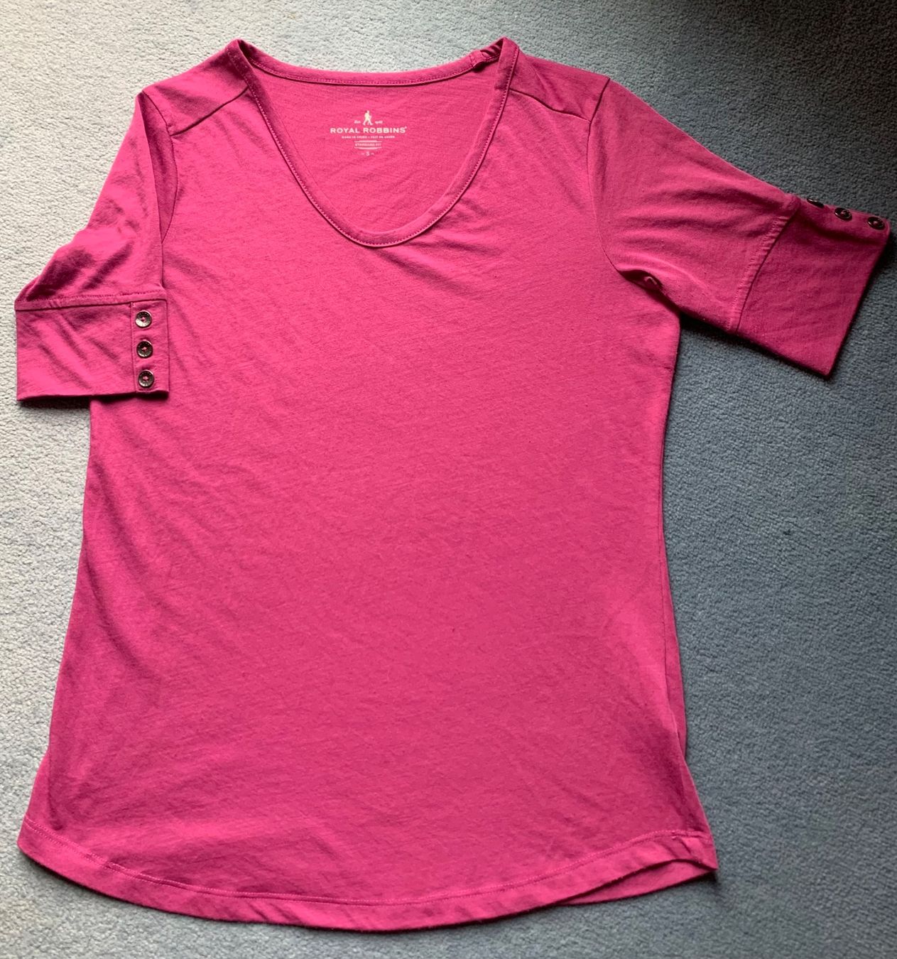 T-shirt: 2 ROYAL ROBBINS Freizeitshirts, pink/grau, Gr. S – Usato da Wiesendangen venduto da Babalegi 2