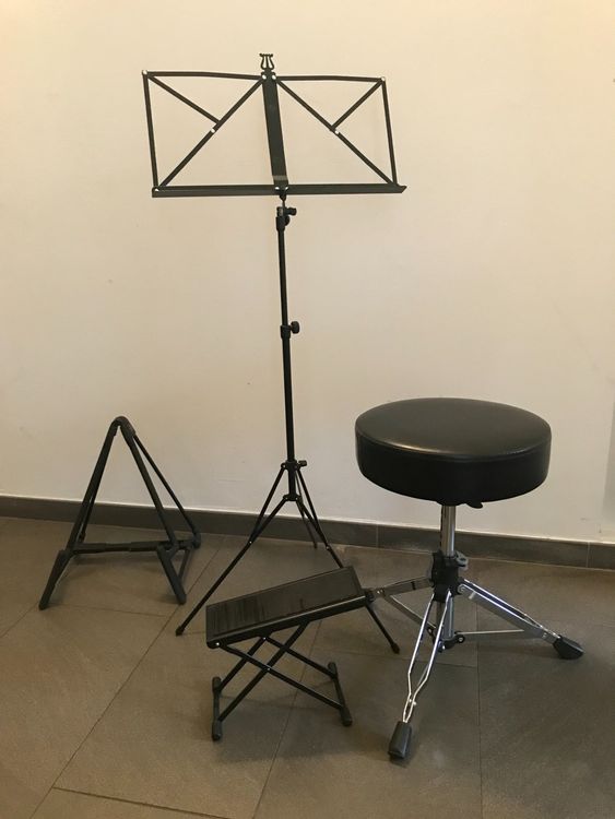 Poggiapiedi Per Chitarra K&M 14670 - Regolabile In 6 Altezze, Nero, Stabile E Antiscivolo - Foto 6