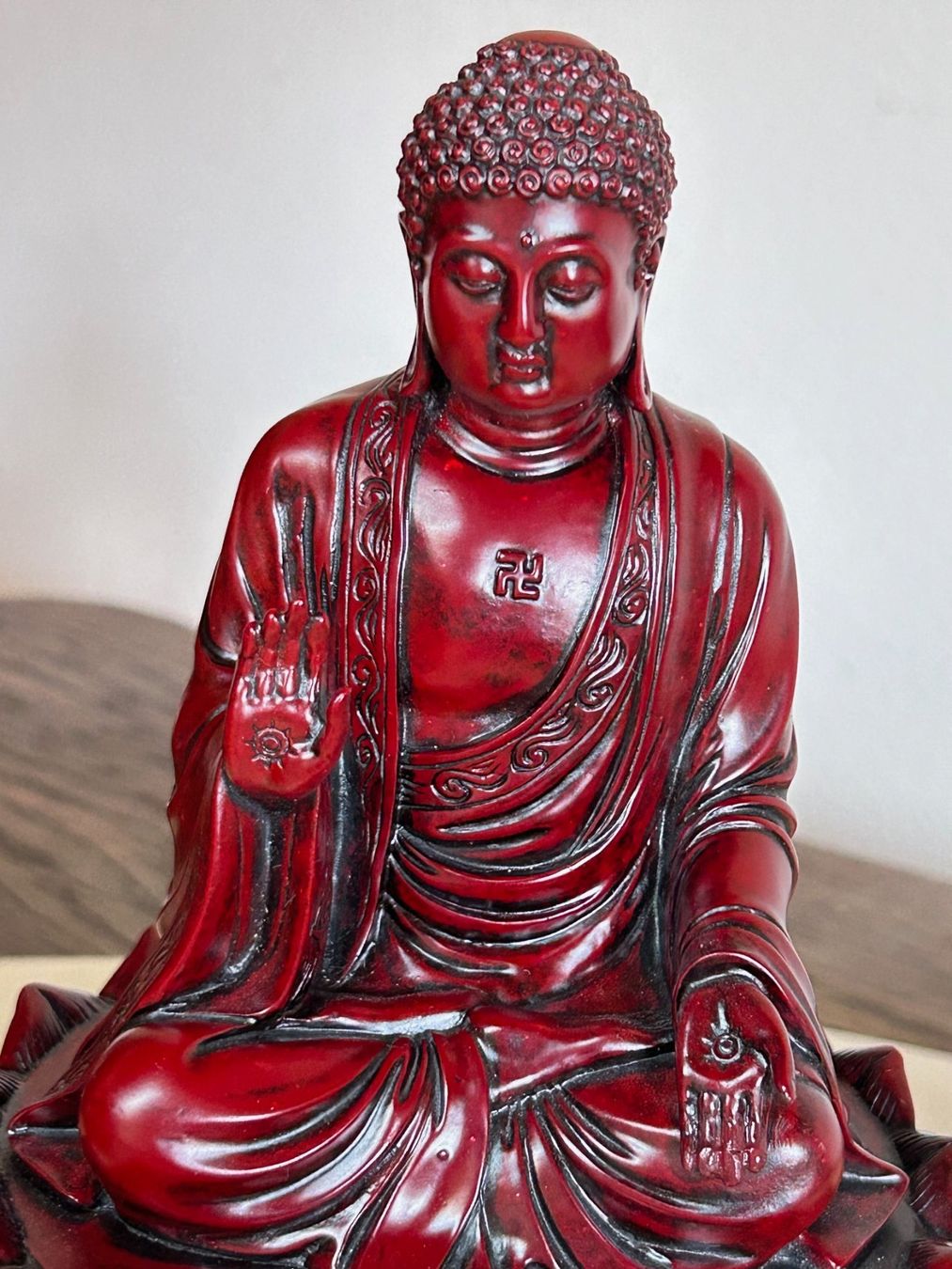 Sculture & Statue: Buddha Figur mit dem Swastica Amulett – Nuovo (secondo la descrizione) da Rocourt venduto da Vijay02 3